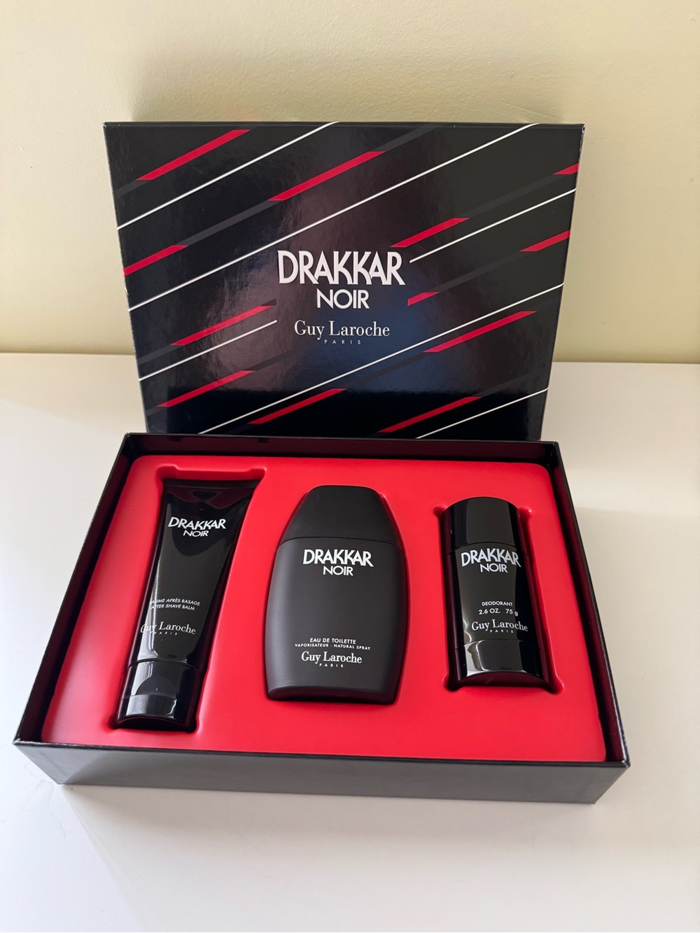 Brand New Guy Laroche Paris Drakkar Noir Gift Set